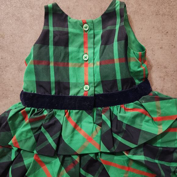 NWT Janie and Jack Size 3-6 Months Tiered Plaid Dress - Picture 5 of 11